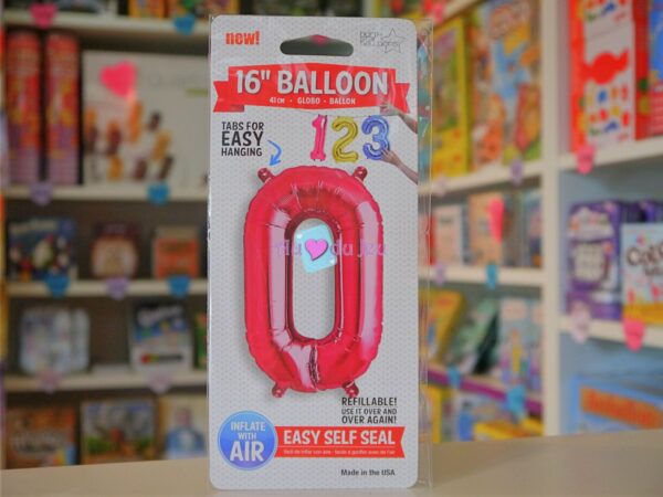 Ballon Chiffre 0 Rose à Air