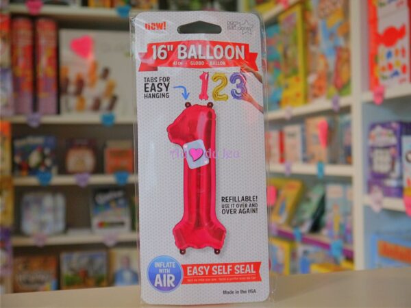 Ballon Chiffre 1 Rose à Air