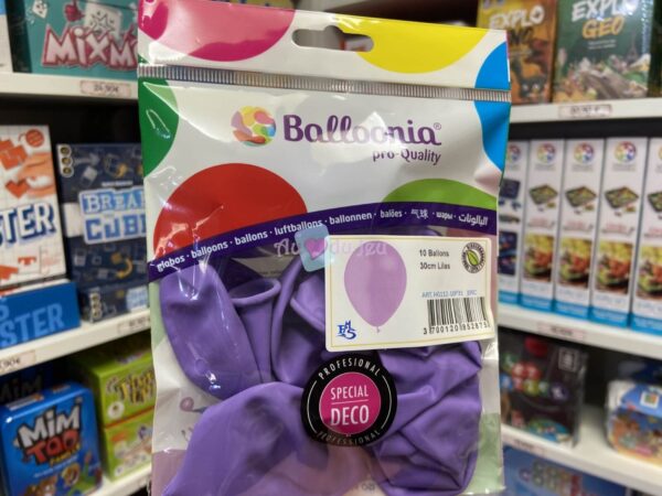 10 Ballons Latex 30 cm - Lilas