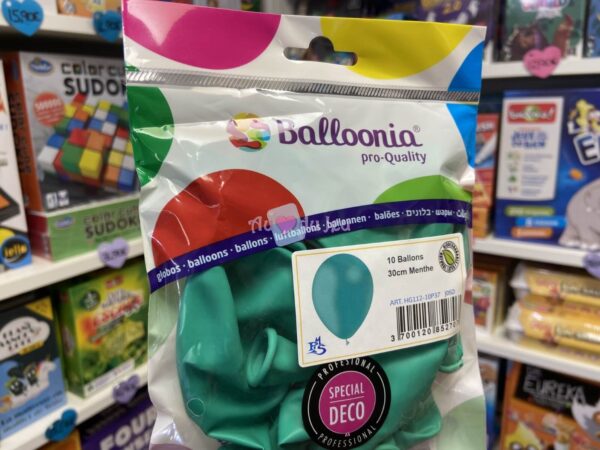 10 Ballons Latex 30 cm - Menthe