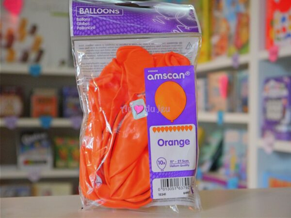 10 Ballons Orange