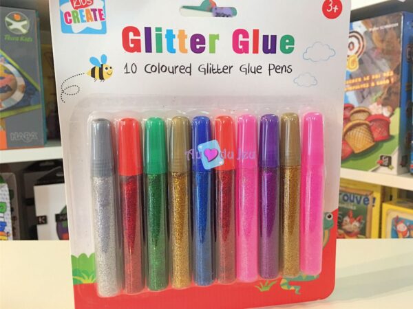 10 Crayons Colle à Paillettes – Image 2