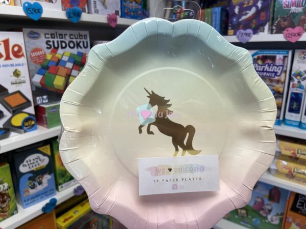 12 Assiettes Licornes