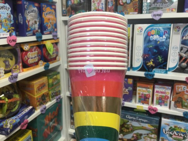 12 Gobelets Arc-en-ciel