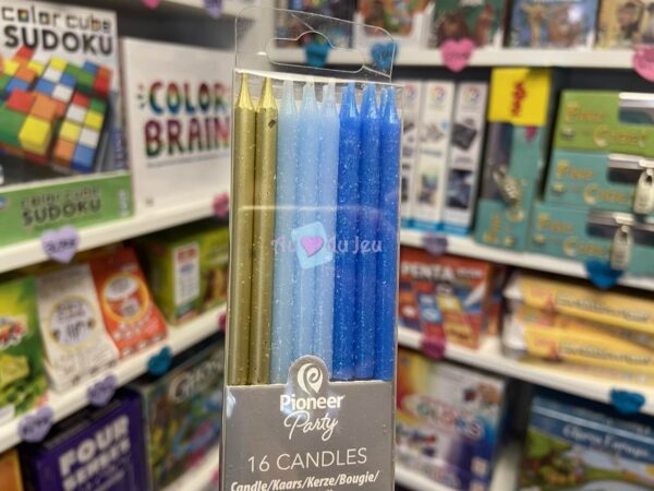 16 Bougies Blue And Gold