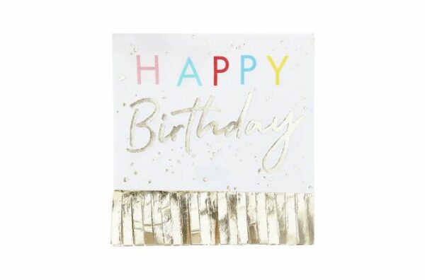 16 Serviettes en Papier Multicolore Ginger Ray