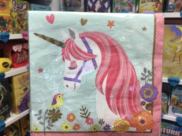 16 Serviettes Licorne Magique