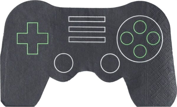 16 Serviettes Manette de Jeux Ginger Ray