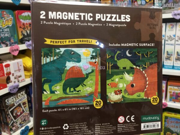 2 Puzzles Magnétiques Dinosaures – Image 2