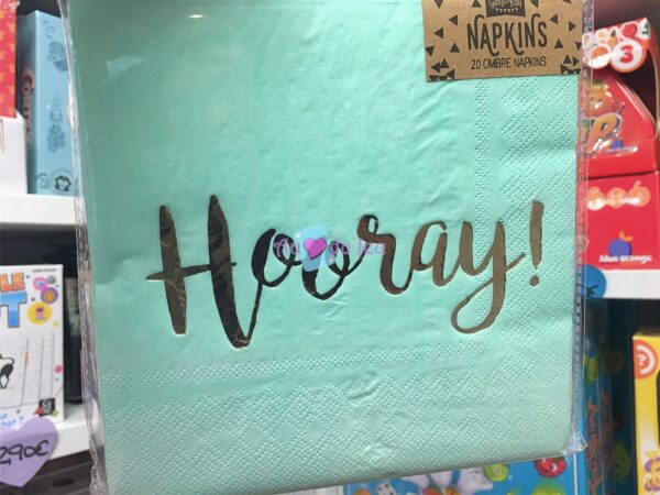 20 Serviettes Hooray