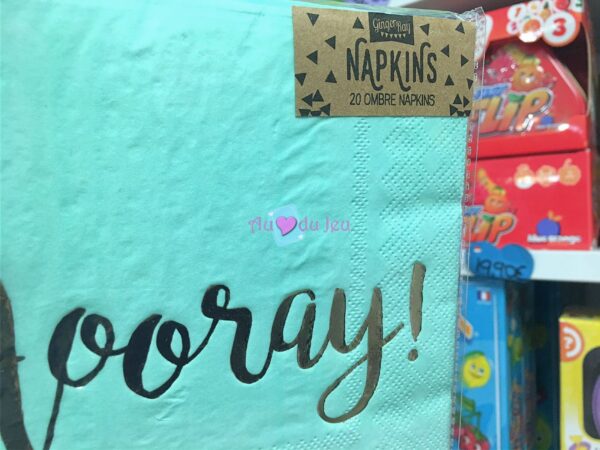 20 Serviettes Hooray – Image 2