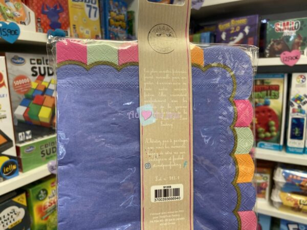 20 Serviettes Party Multicolores – Image 2
