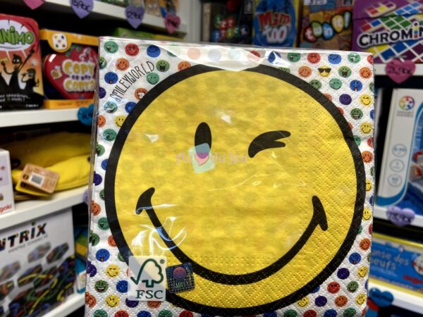 20 Serviettes Smiley World
