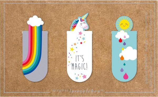 3 Marques pages Aimantes Magic Moses