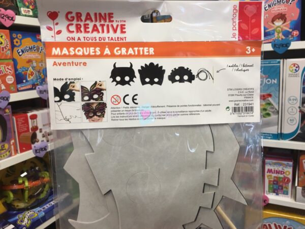 3 Masques à Gratter Aventure