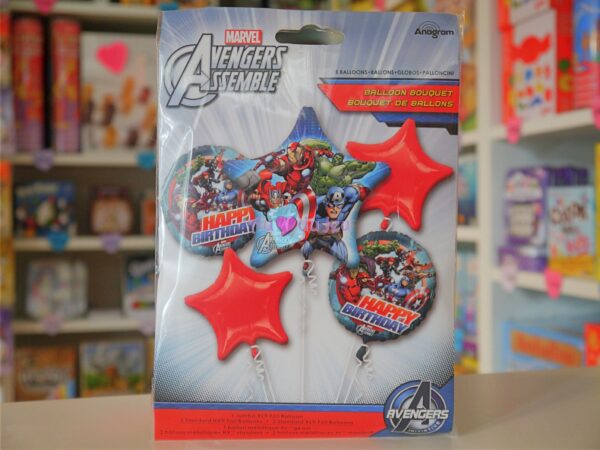5 Ballons Hélium Avengers