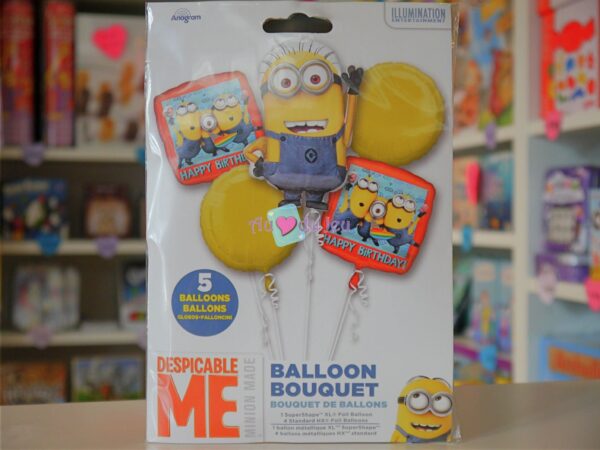 5 Ballons Hélium Minions