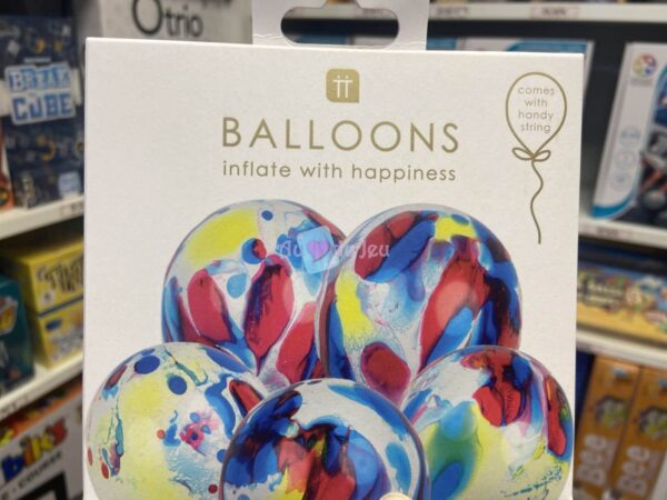5 Ballons Latex Marble – Image 2