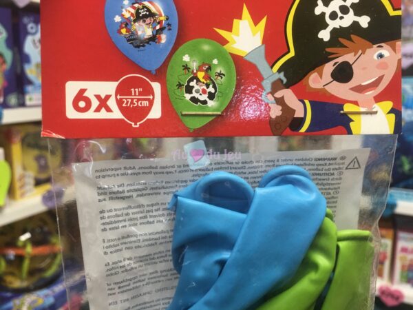 6 Ballons 11'' Captain Pirate – Image 3