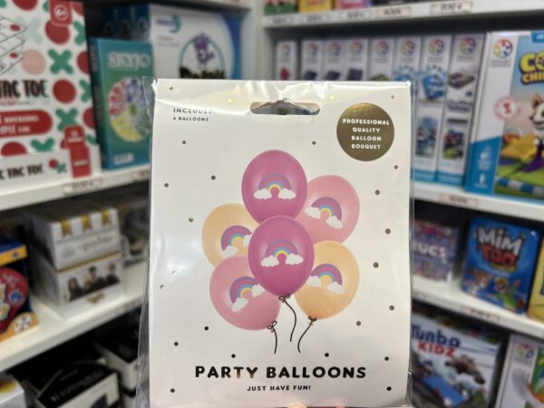 6 Ballons Arc-en-ciel
