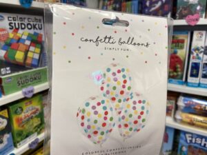 6 Ballons Confettis - Mix PartyDeco