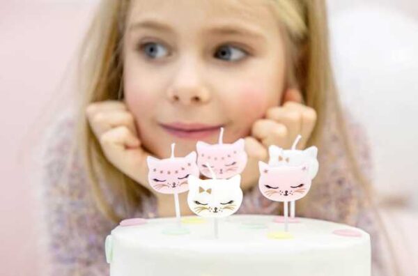 6 Bougies Chat PartyDeco