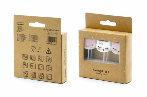 6 Bougies Chat PartyDeco