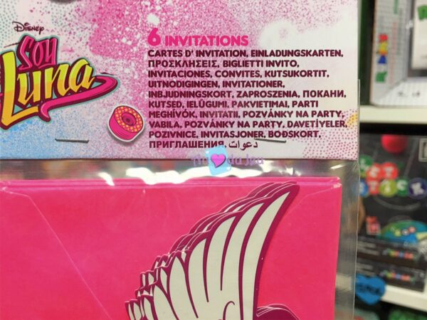 6 Cartes Invitations Soy Luna