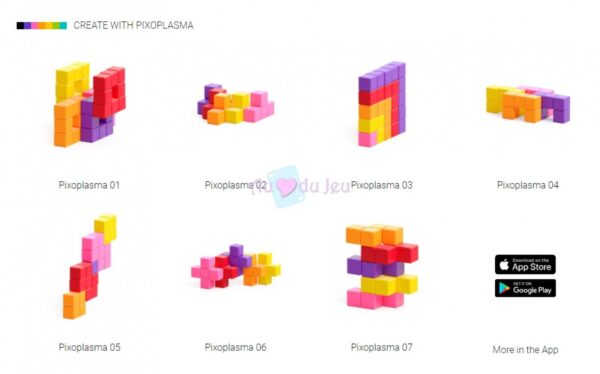 60 Cubes Magnétiques PIXIO Pixoplasma – Image 5