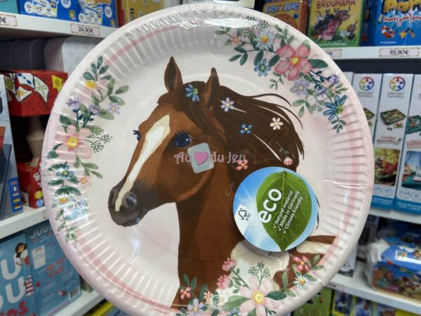 8 Assiettes Beautiful Horses Amscan