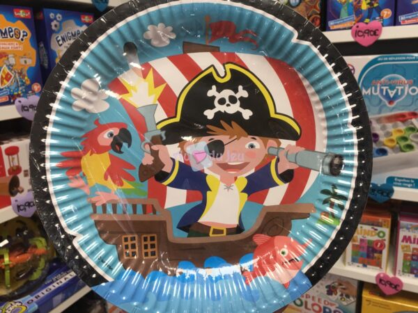 8 Assiettes Captain Pirate