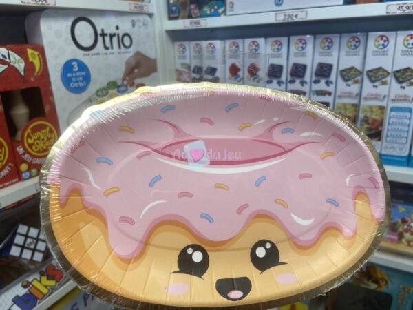 8 Assiettes Donut 23 cm