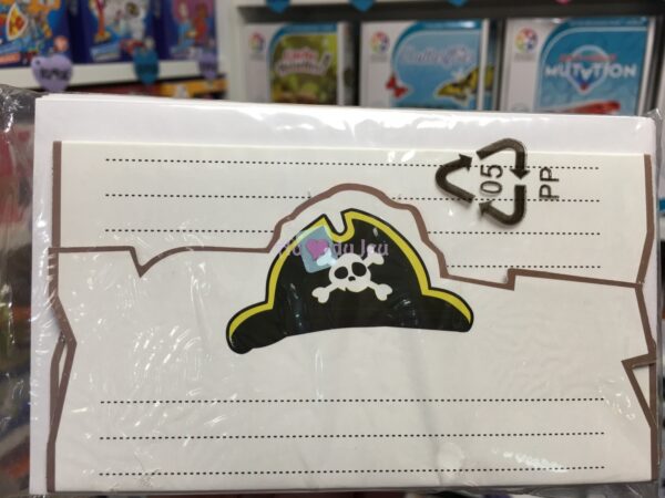 8 Invitations Captain Pirate – Image 2