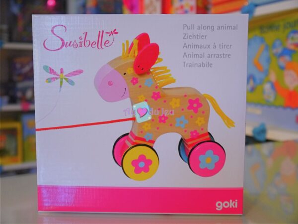 Cheval à Tirer en bois - Animal à Tirer