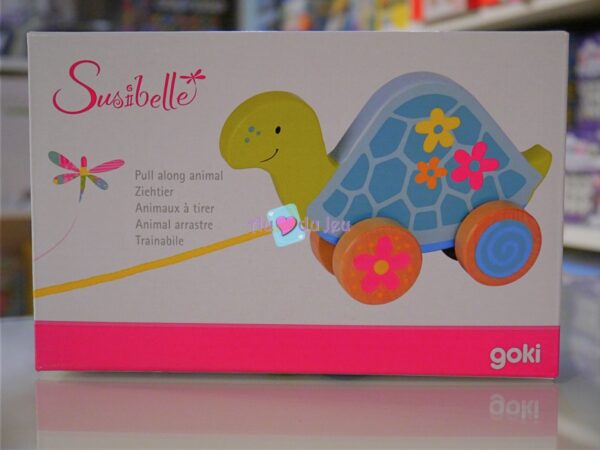 Tortue à Tirer en bois - Animal à Tirer