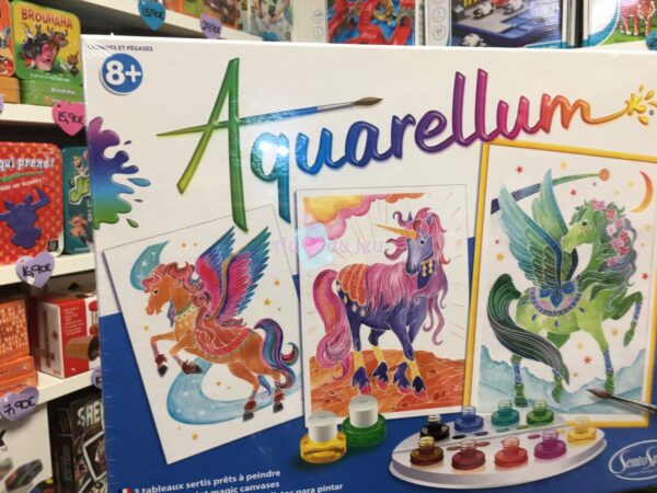 Aquarellum Licornes et Pegases