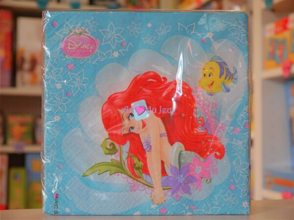 20 Serviettes Ariel La Petite Sirène