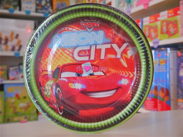 8 Assiettes Cars Flash McQueen
