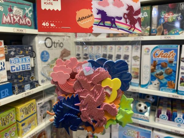 Autocollants Mousse Licorne APLI Kids