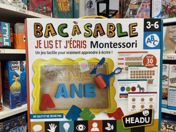 Bac à Sable Je Lis J'ecris Montessori