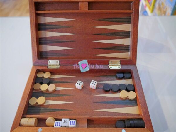 Backgammon de Voyage en bois – Image 2