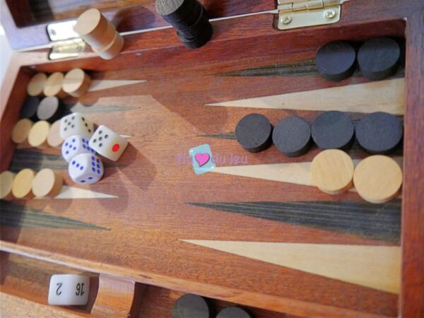 Backgammon de Voyage en bois – Image 4