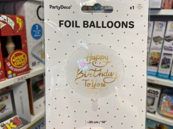 Ballon Happy Birthday To You 35 cm PartyDeco
