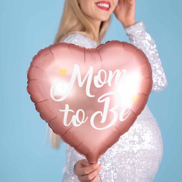 Ballon Mom To Be Rose 35 cm PartyDeco