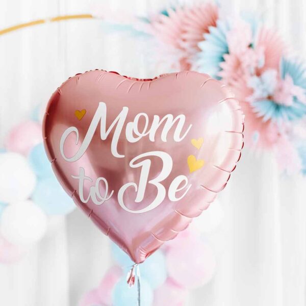 Ballon Mom To Be Rose 35 cm PartyDeco