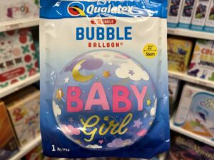 Ballon Bubble Baby Girl
