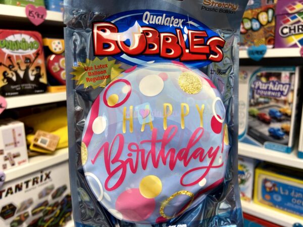 Ballon Bubbles Happy Birthday Rose