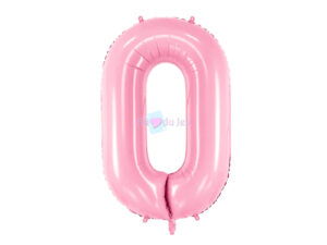 Ballon Chiffre 0 - Rose Clair (86 cm) PartyDeco