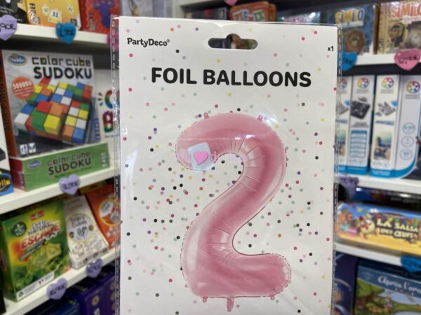 Ballon Chiffre 2 - Rose Clair (86 cm) PartyDeco