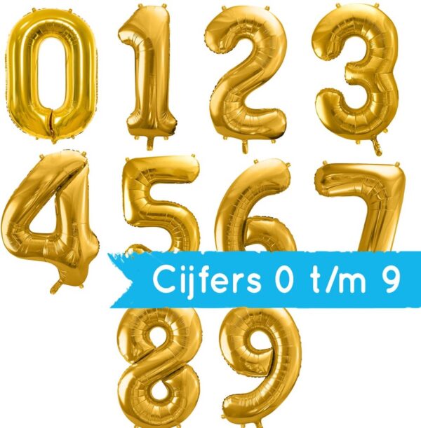 Ballon Chiffre 4 - Dore (86 cm) Fun With Mum